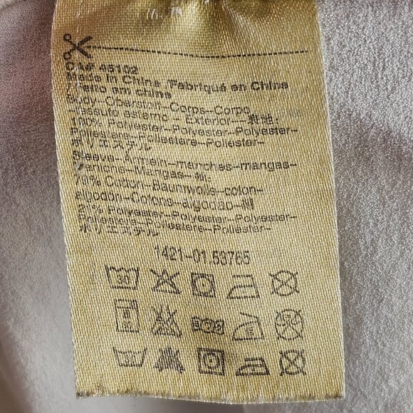 Maison Scotch White T-Shirt w/ Grey Sleeves Sz 2 - Picture 8 of 10